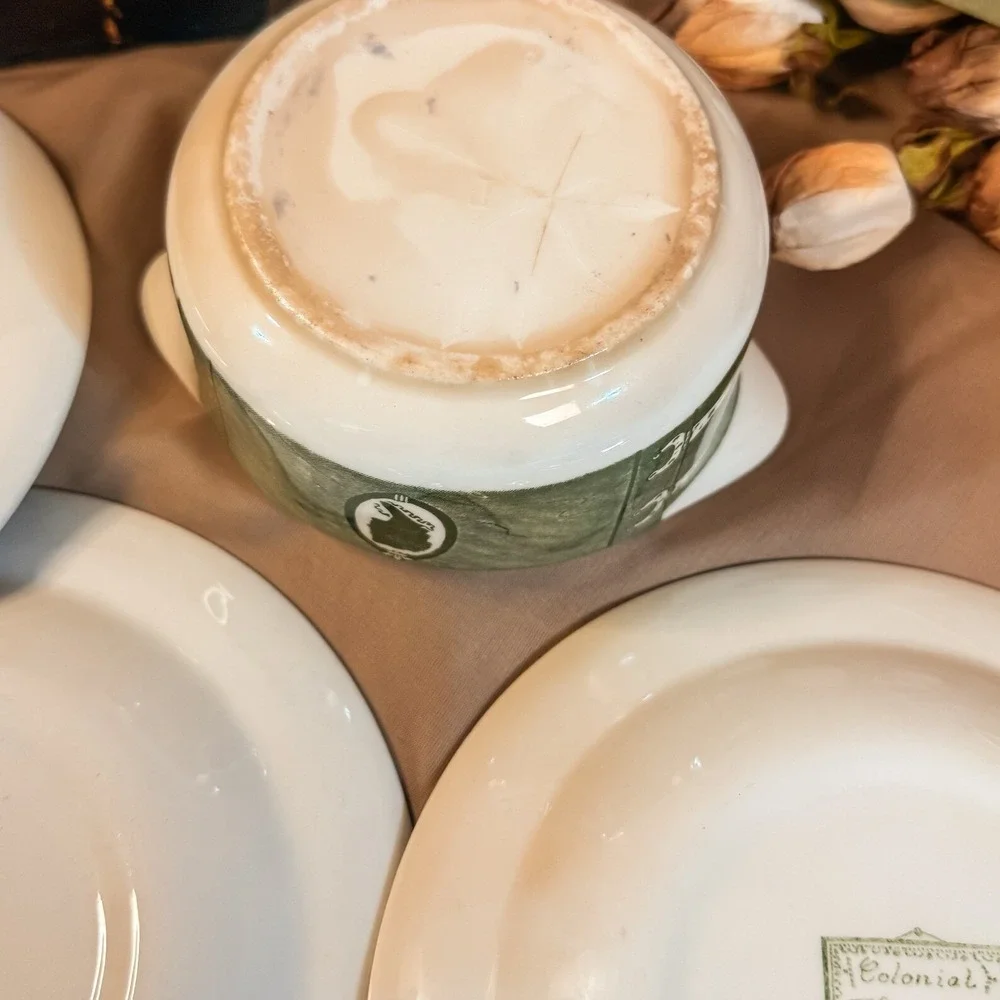 Royal China in‎ Colonial Homestead Green Set